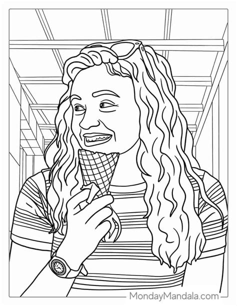 stranger things ausmalbilder max|93 Stranger Things Coloring Pages